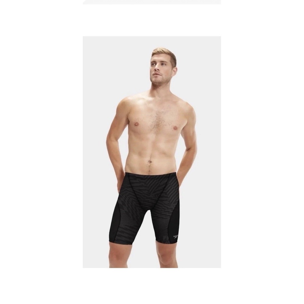 Speedo Black Deep Storm - Anthracite Pro LT Jammer Shorts Mens‎ Size 32 NEW!